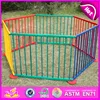 2015 Colorful Wood baby playpen wholesales,8 sides baby portable wooden playpen for european standard W08H010-A1