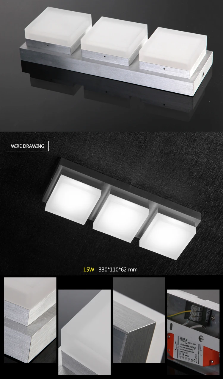 New design elegant square ceiling light