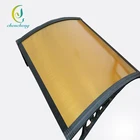 CC UV protect transparent pc sun shade canopy for shop front door