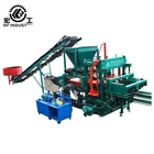 QT4-20 Fly Ash Semi Automatic Hydraulic Hollow Paving Slab Block Production Line Making Machine In South Africa