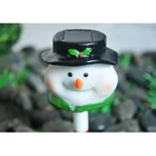 Unusual solar outdoor light Sola garden decor light plastic snowman light for garden decoration