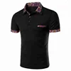 Design Different Floral Collar Cuff Polo T-Shirt For You China Supplier,Top Quality 100% Cotton Polo Tee Shirt With Patch Pocket