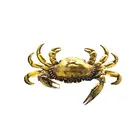 Table Interior Illusions Resin Gold Tone Crab Table Decor