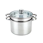 Factory Supply Stainless Steel Cookware Double Layer Food Steamer Kitchen Pot