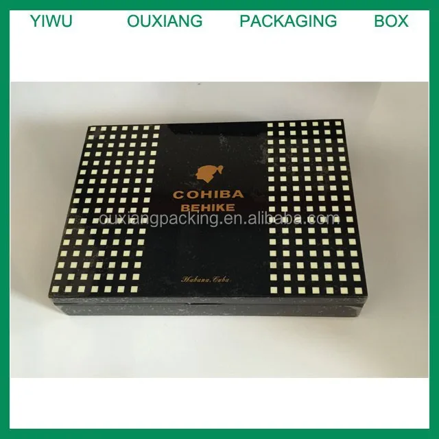 cigar humidor cohiba behike 56 box with black velvet bag and