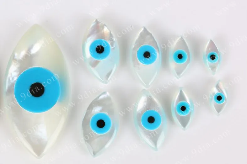 Wholesale Factory Price for Jewelry Making Mother of Pearl Shell Eye Charm Mineral Gemstones