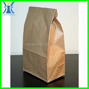 recycled brown cheap unique plain handmade kraft paper bags food
