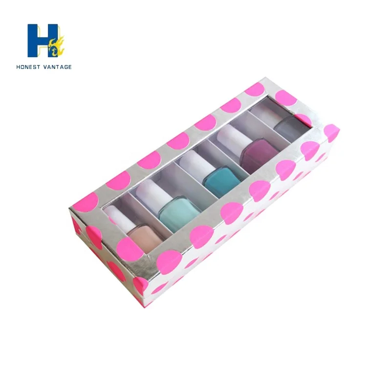 2019 hot sale high quality 5 pack nail polish set box ,gift box