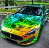 7 colors 1.42*20m air release bubbles holographic car vinyl wrap for car decoration