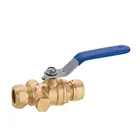 Brass Compression Ball Valve With Drain