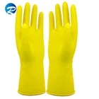 Hot sale custom logo kitchen working household cleaning latex glove
