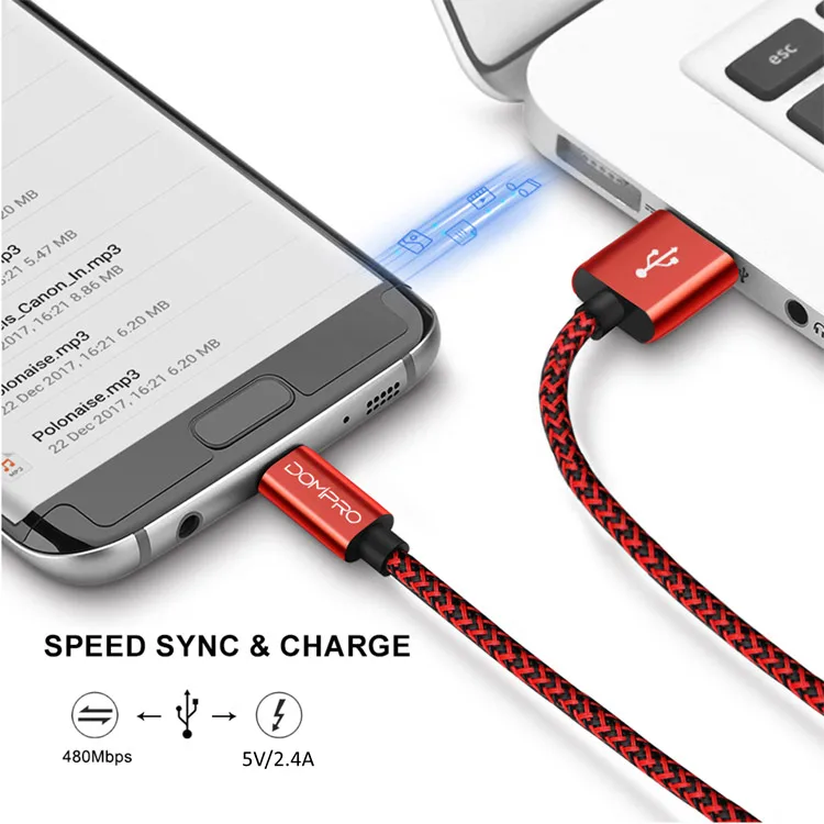 New original nylon braided usbc to usbc type c male to usb 30 cable - ANKUX.COM