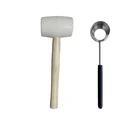 Food Grade Amazon Hotting Coconut Opener Slicer Set coconut opener with white hammer