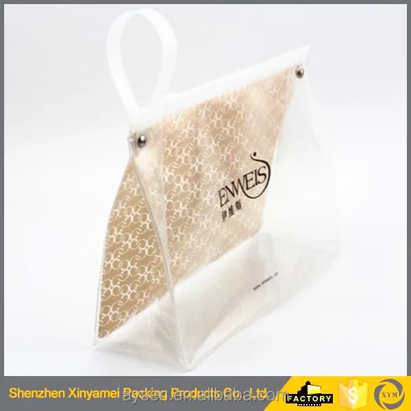red plastic pvc opp bag for sock packaging clear garment bags