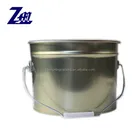 5L round tin can with metal handle for solid/liquid/sovent use