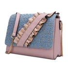 MINANDIO metal chain evening cross body handbag small clutch bags for women ladies handbags