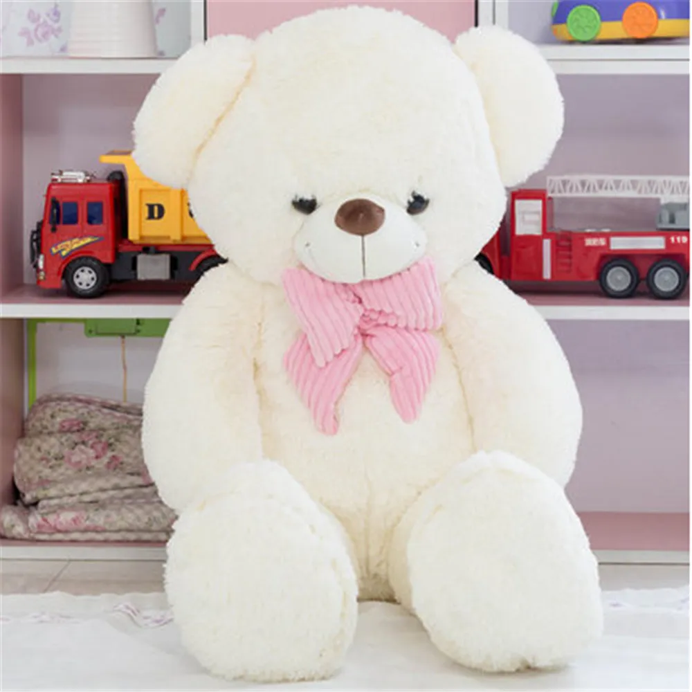 pink white teddy bear