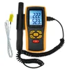 2 In 1 Humidity & Temperature Meter Gauge LCD Digital Thermometer w/ Type K Thermocouple Sensor Probe
