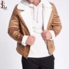Chinese clothing manufacturers wholesale custom mens winter clothing wears high quality faux leather jacket