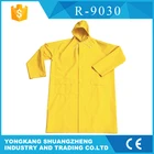 0.32mm PVC yellow one piece waterproof rain coats