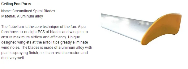 Ceiling Fan, 6.1m, 220V, 1.5KW - detail 14
