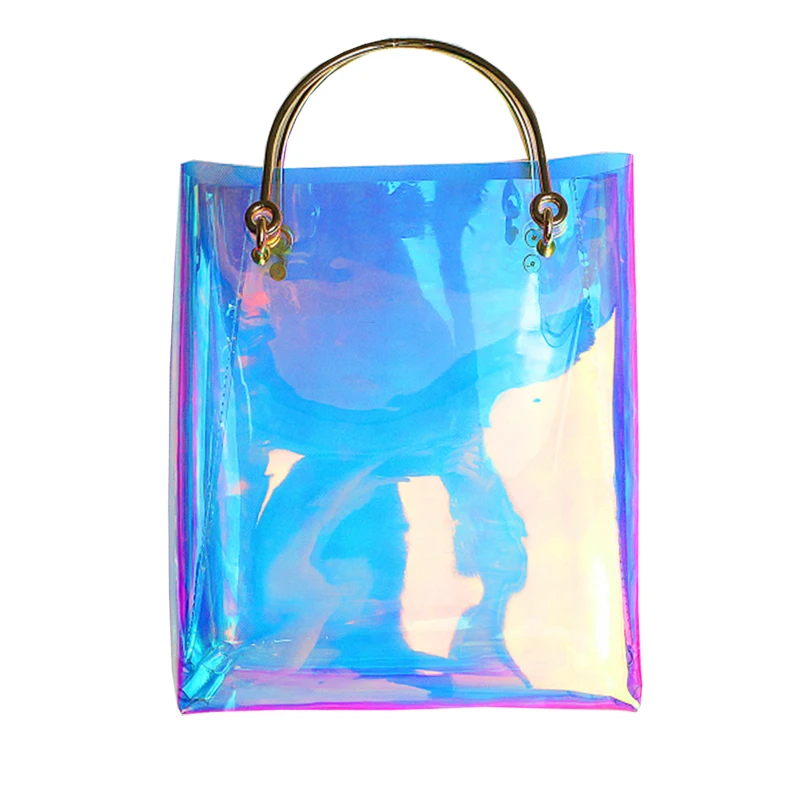 rainbow transparent bag