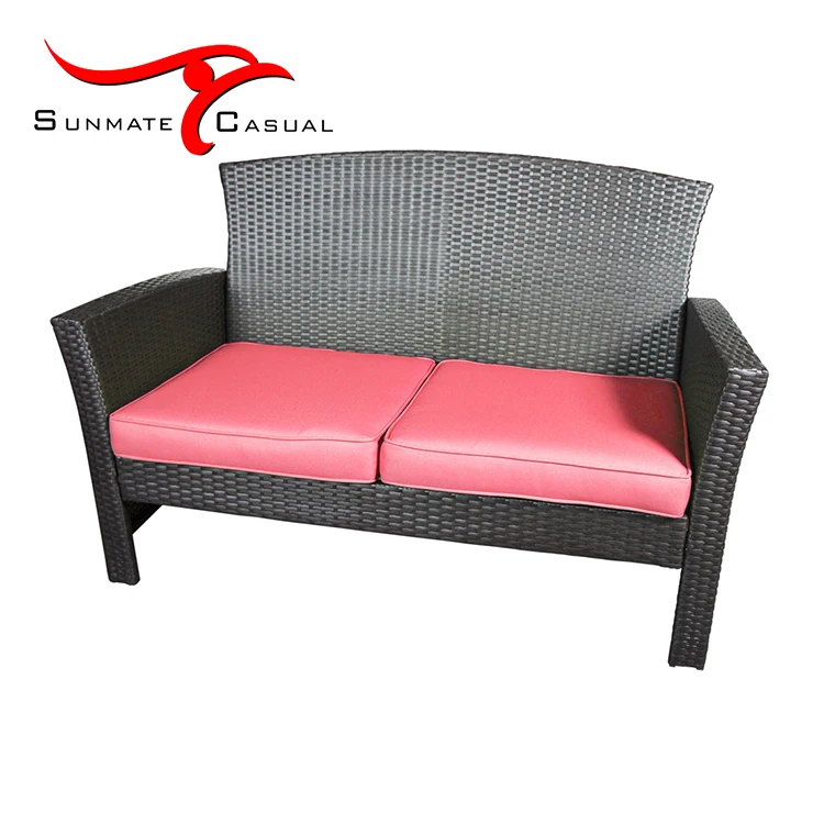 Leisure Deep Seating Wicker Rattan Outdoor Patio Furniture Garden Sofa Chair Set with Coffee Table