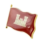Custom shaped soft enamel lapel pin metal epoxy school badges for students