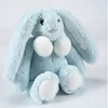 23cm 30cm 45 cm custom size green bunny rabbit stuffed doll soft plush toys with ball baby gifts