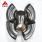 3 inch 76mm 45 and 90 degree bends titanium exhaust tubing
