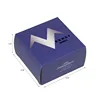 Blue color cute paper cake box for wedding