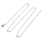 Stainless steel jewelry silver necklace chain for men women