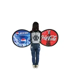 Mobile digital billboard outdoor street banner backpack walking billboard