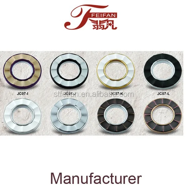 jc07 plastic eyelets tape plastic curtain rings curtain tieback