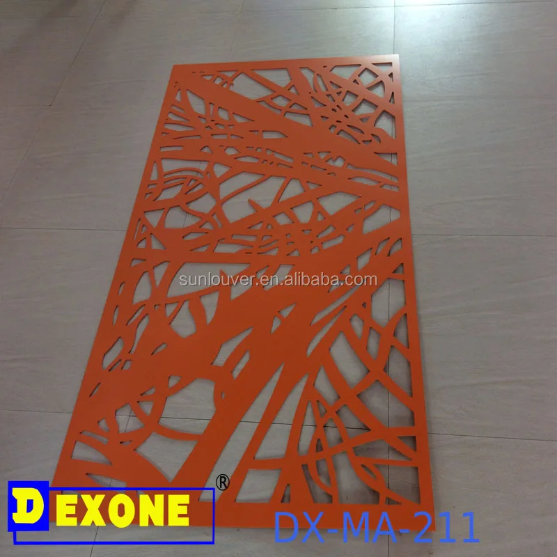 Metal aluminum Deco Design for window, facade, wall, fence decoration