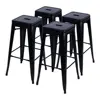 modern industrial metal stackable bar stool chair for sale