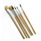 Wood Artist Acryl Paint and Brush Set Artist Paint Brush 12 Piece Acrylic Brush Set