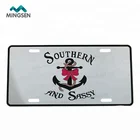 Souvenir Aluminum Name Plate Custom Embossed Decorative Souvenir Aluminum License Plate