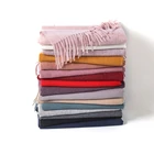 Factory direct cashmere cheap heavy winter scarf women winter echarpes