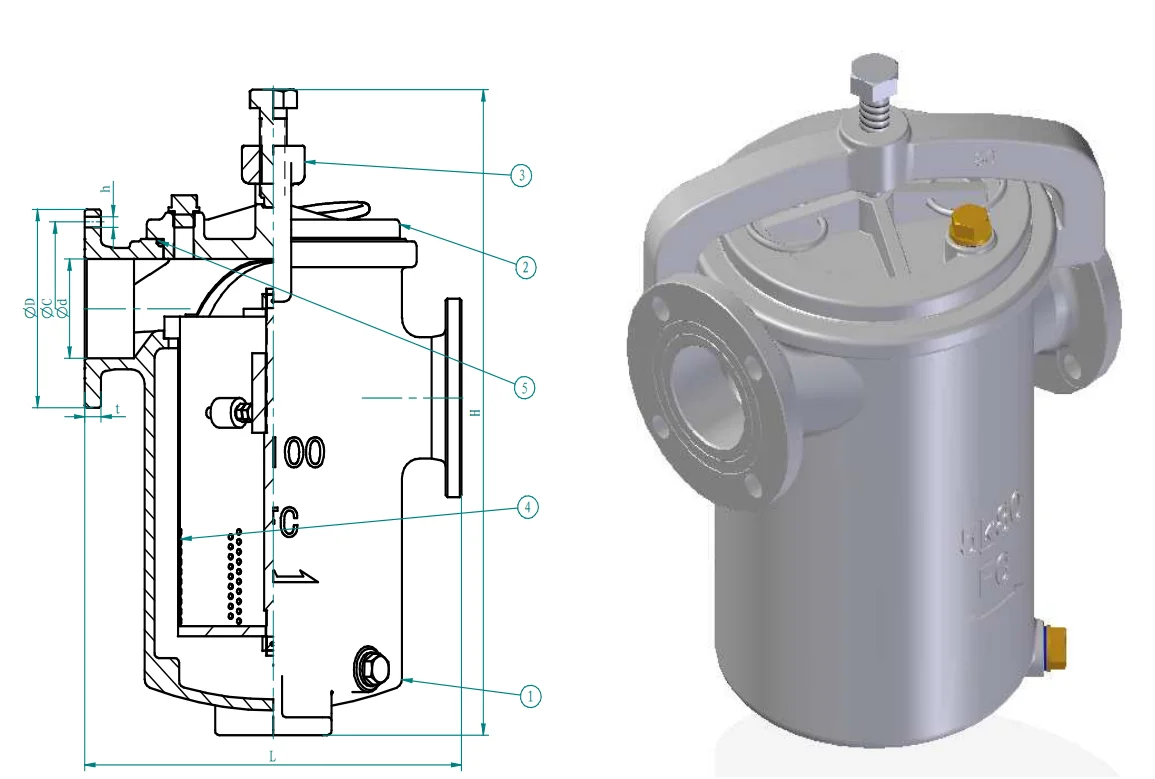 jis f 7209 shipbuilding-simplex oil strainer