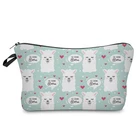 JomTokoy Custom Printed Fashion Make up Cosmetic Cotton Polyester Zipper Pouch Bag