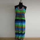 New simple Fashion ladies Stripe long dress