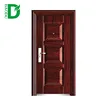 Baodu brand steel doors prices wood veneer design outside steel door