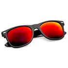 matte sun glasses with reflective lens in glisten soft feeling sunglasses basic googles