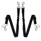 Safety Leads Vehicle Seatbelt Harness Nylon Fabric Adjustable Dog Car Seat Belt Leash with Elastic Bungee Buffer