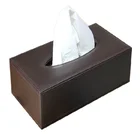 high quality pu leather hotel supply tissue box paper