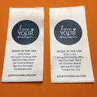 free sample fashion custom main woven garment labels for clothing