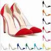 L2787A Fashion European Style Candy color multicolor Wholesale China Cheap Price Women Extra Thin High Heel Dress Shoes