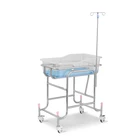 China Hospital Wholesale Stainless Steel Mobile Safe Baby Crib