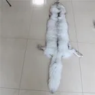 Wholesale High Quality Genuine Blue Fox Skin Pelt with Head Tail Natural Color